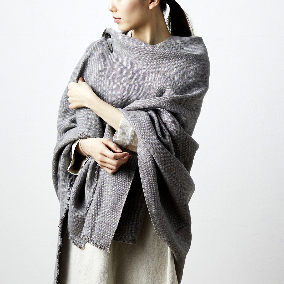 LINEN THROW BLANKET<p>リネンスローブランケット</p>