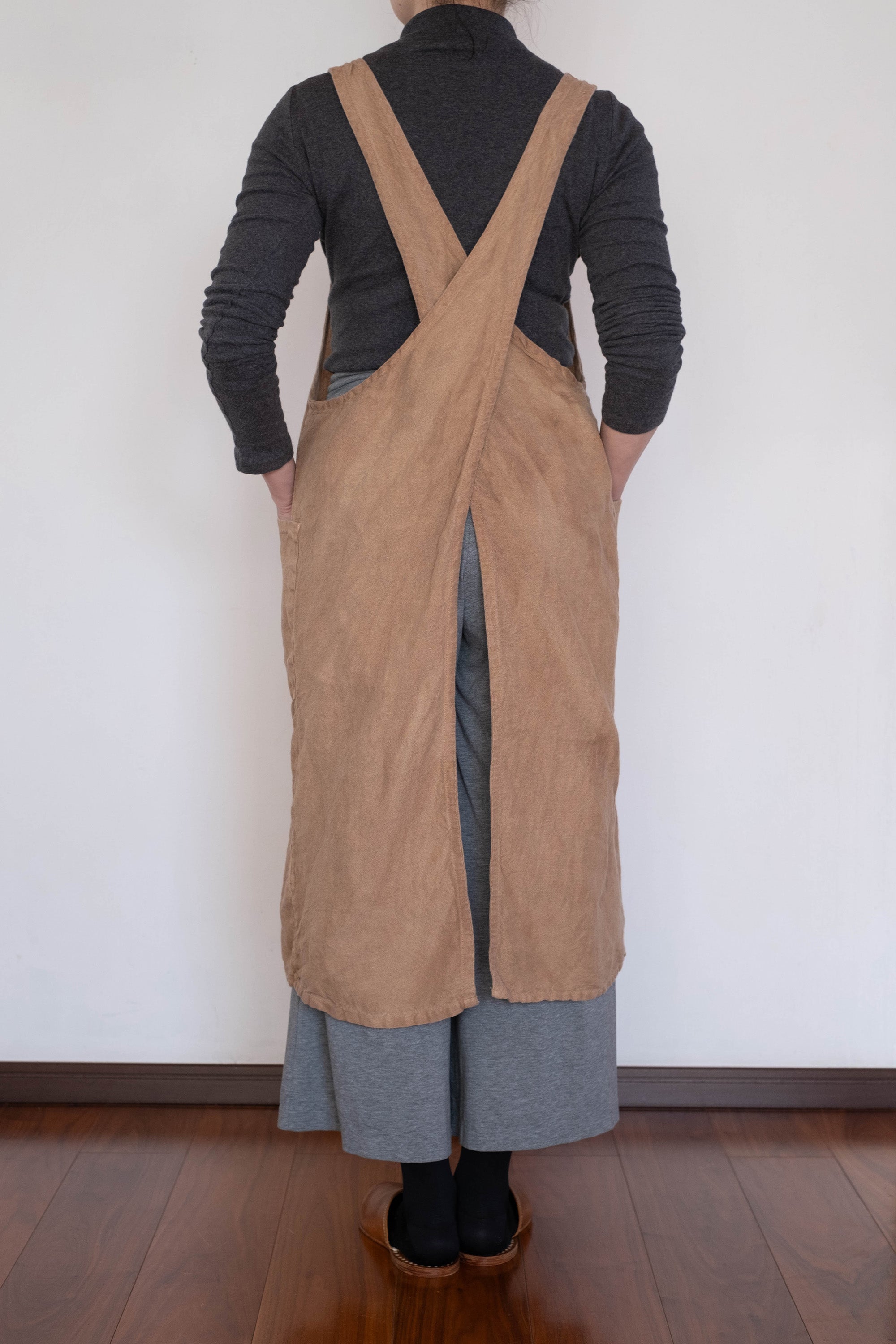 柿渋染めサロンエプロン