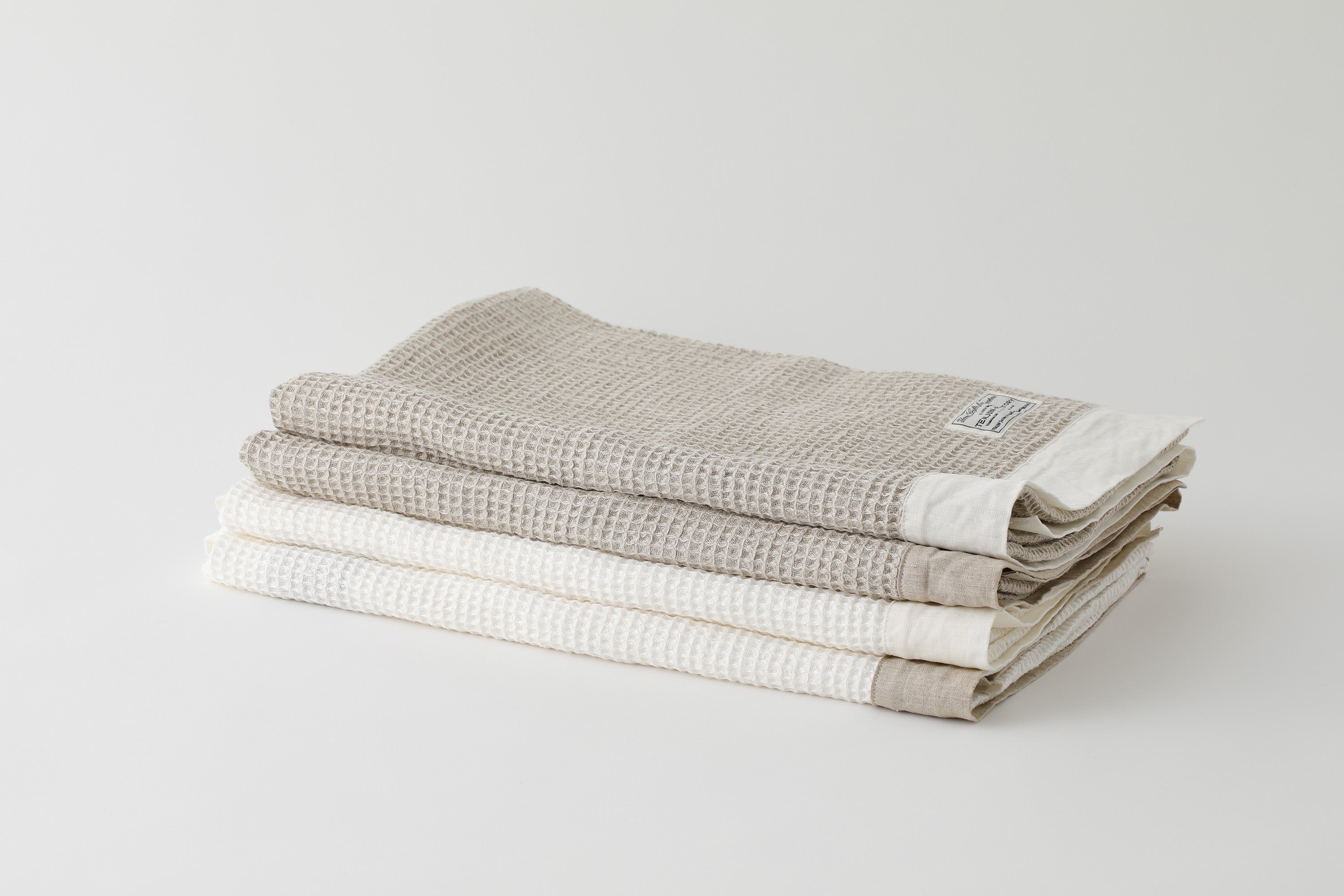 プレミアムワッフルリネンバスタオル