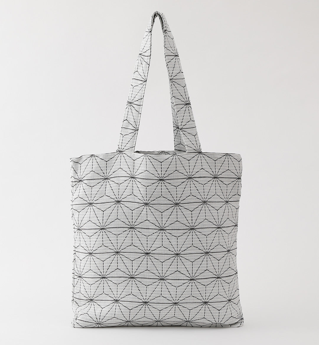 リネン麻の葉柄トートバッグ