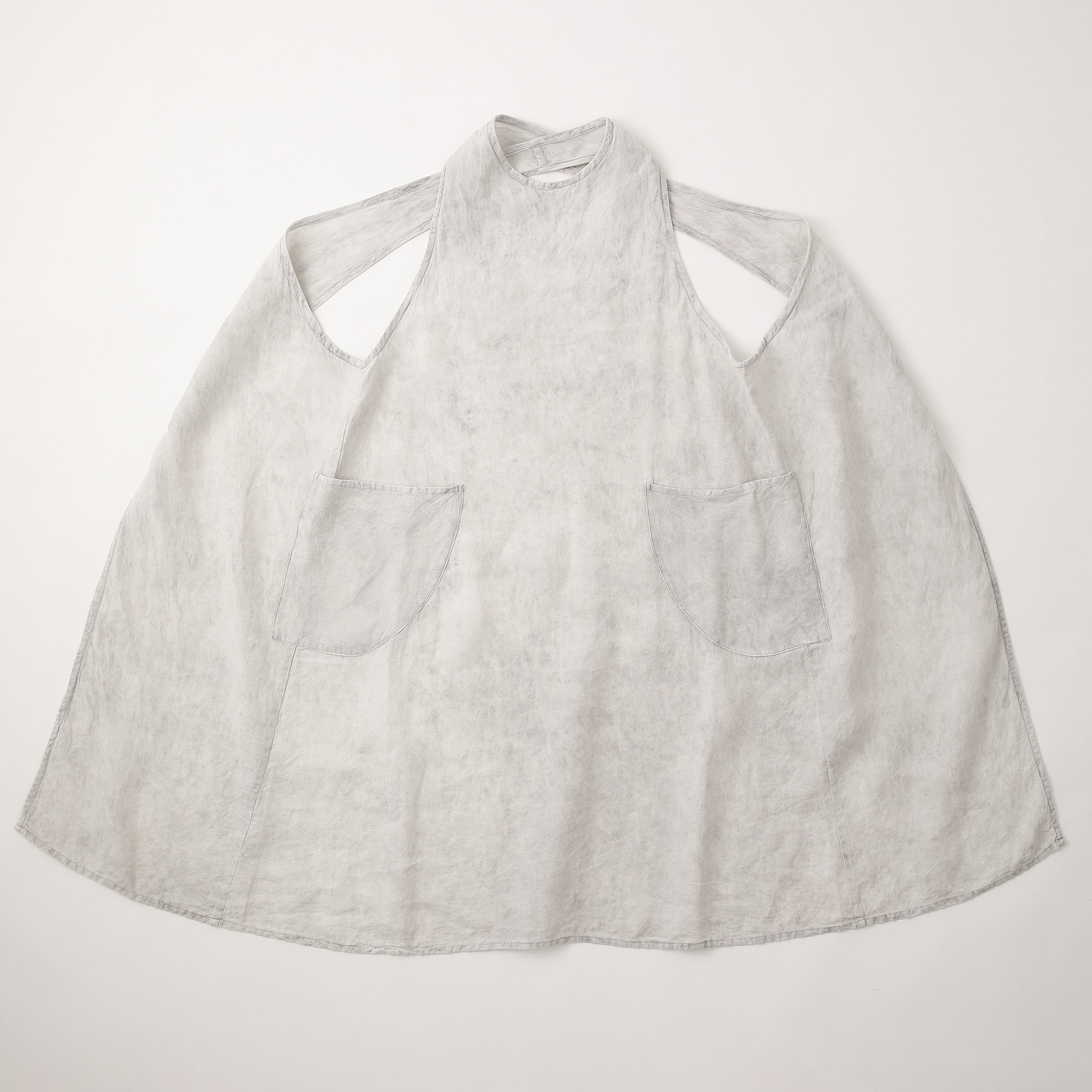 麻炭染めサロンエプロン