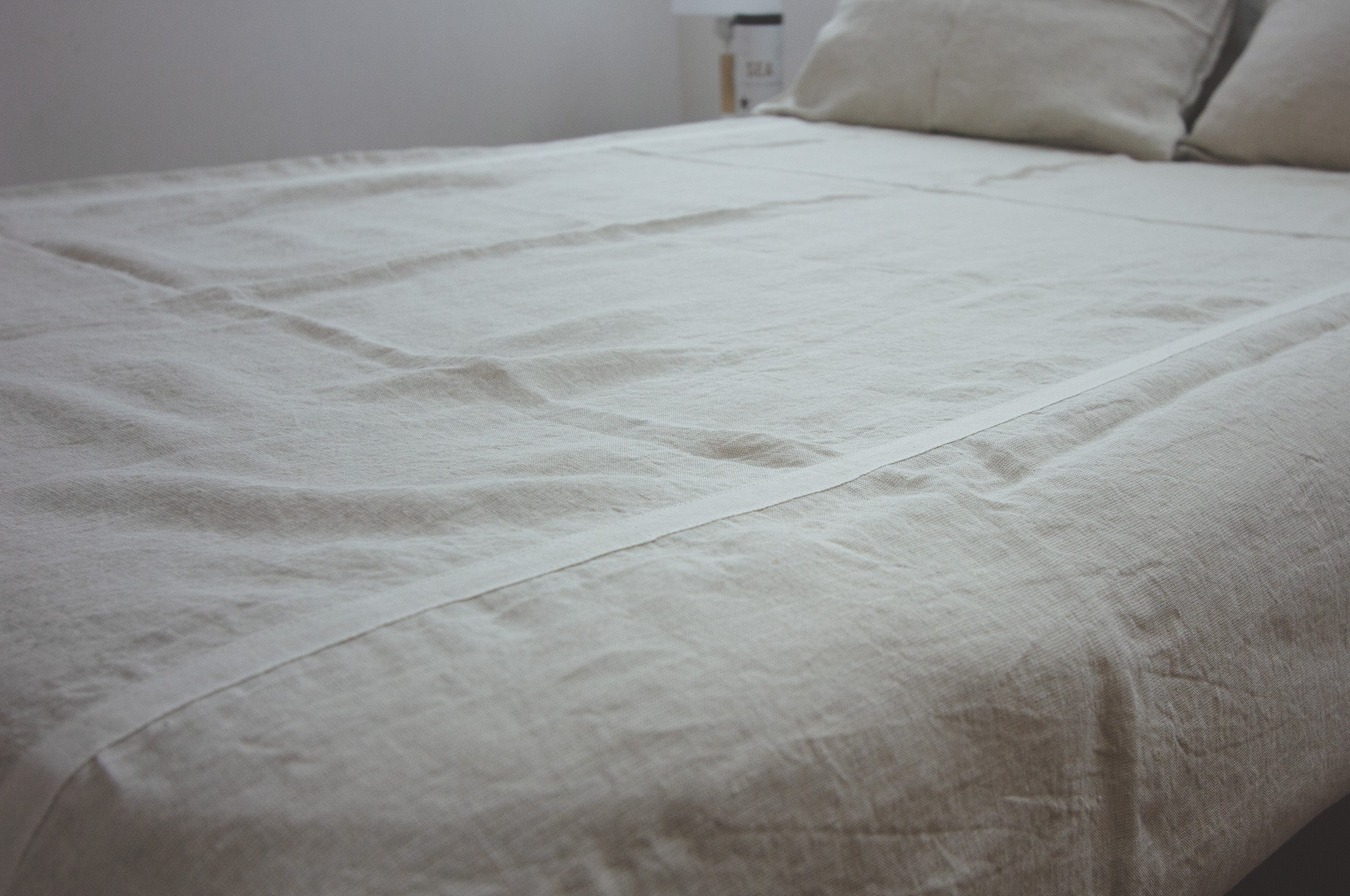 Linen-Gray selvedge linen sheets