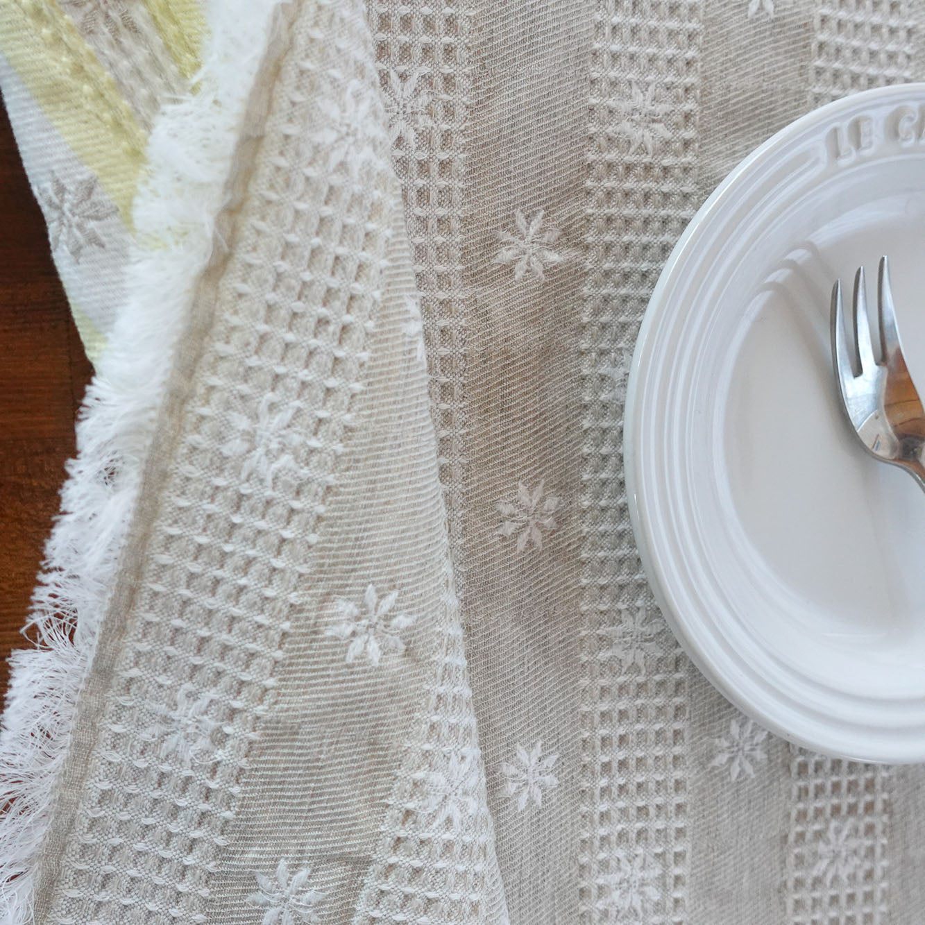 Placemat jacquard woven Flower