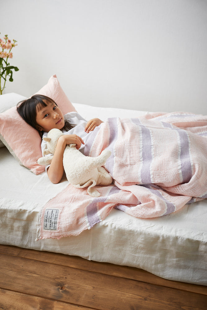 Honeycomb Border Blanket ハニカムボーダーブランケット