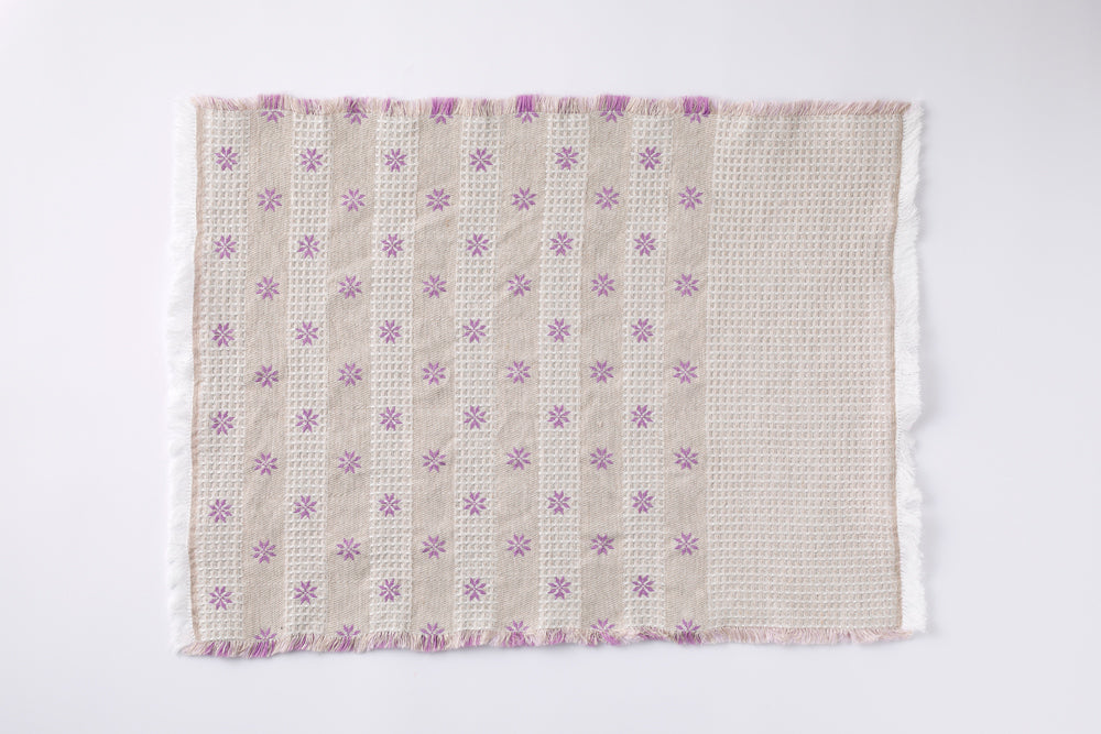 Placemat jacquard woven Flower