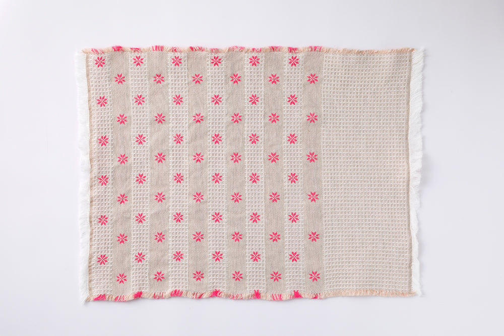 Placemat jacquard woven Flower