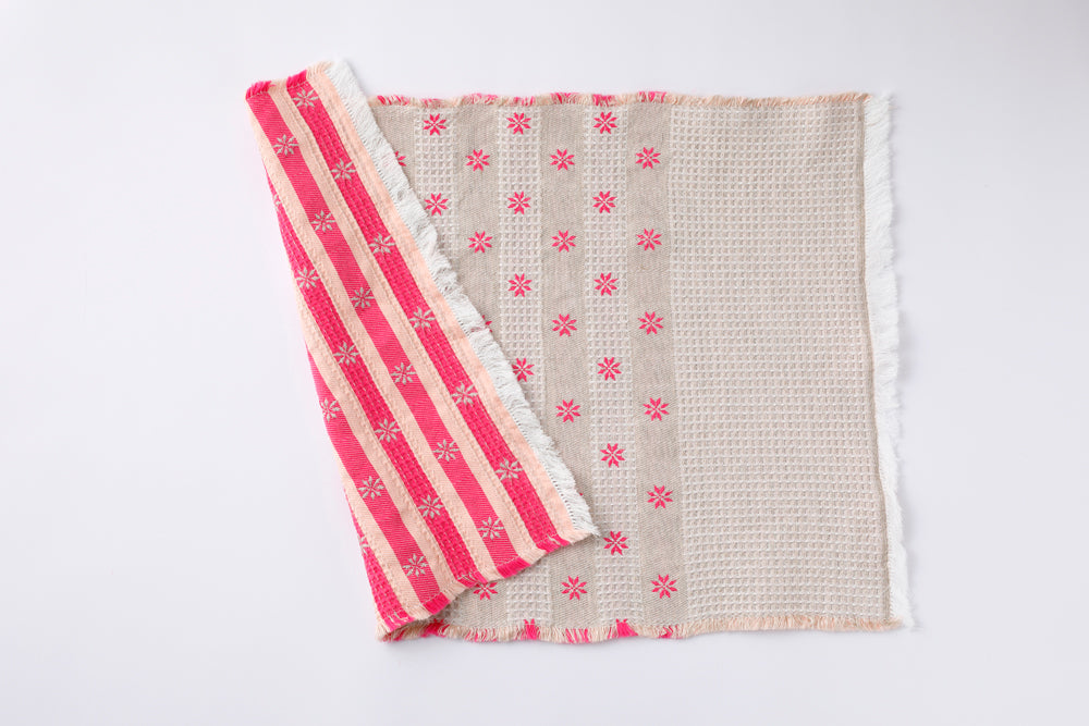 Placemat jacquard woven Flower
