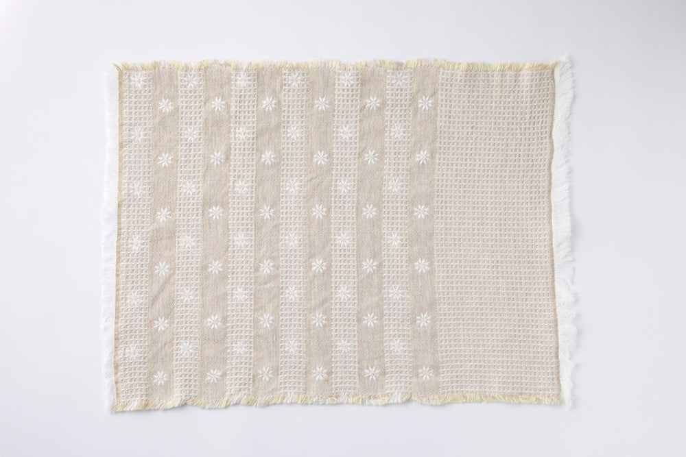 Placemat jacquard woven Flower