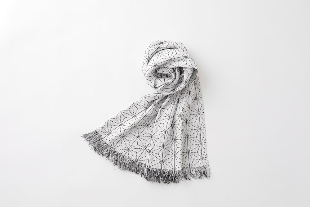 Long Scarf_Hemp Leaf Pattern