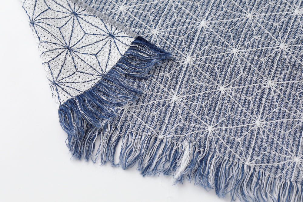 Long Scarf_Hemp Leaf Pattern