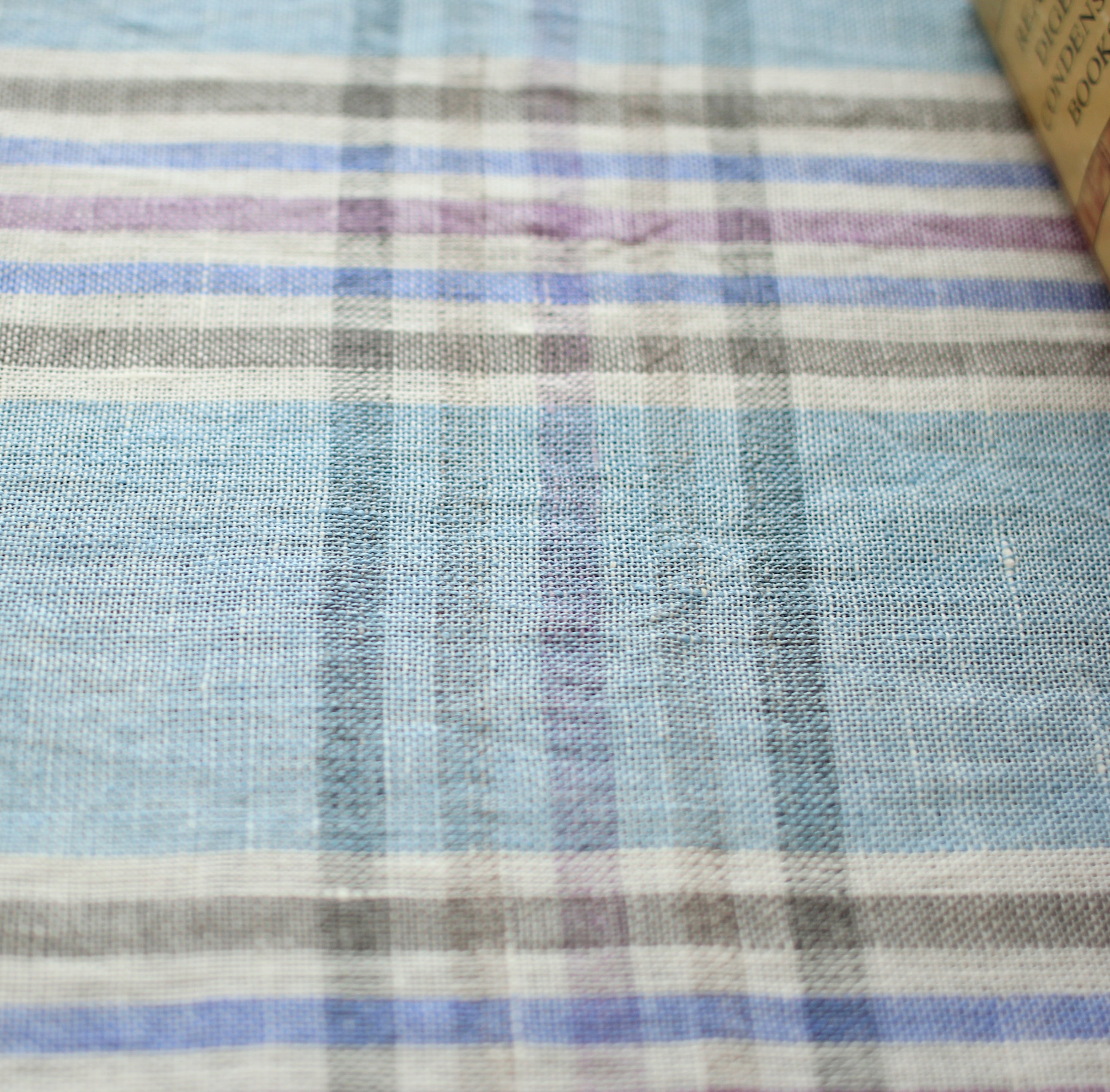 Linen Tablecloth_Lavender Check