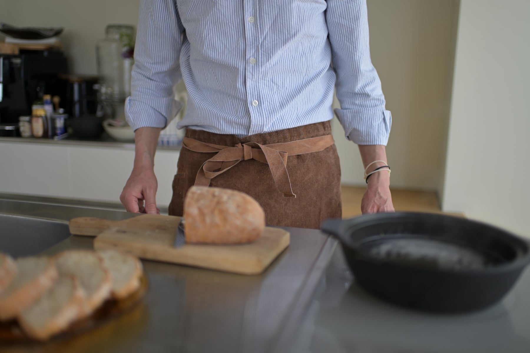 柿渋染めソムリエエプロン