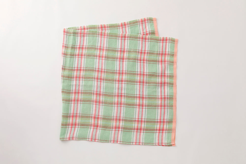 Linen Tablecloth_Emerald Check