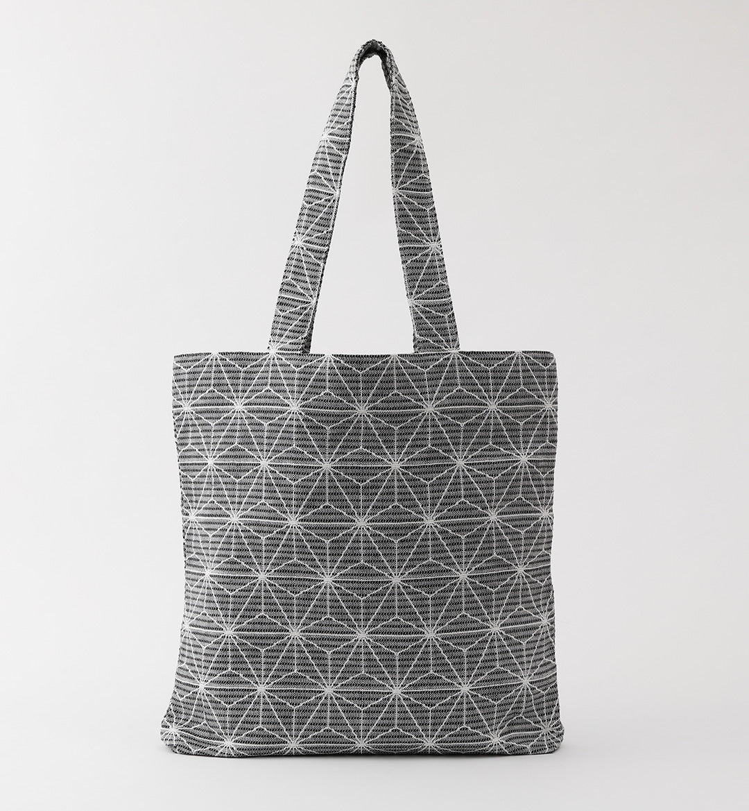 リネン麻の葉柄トートバッグ