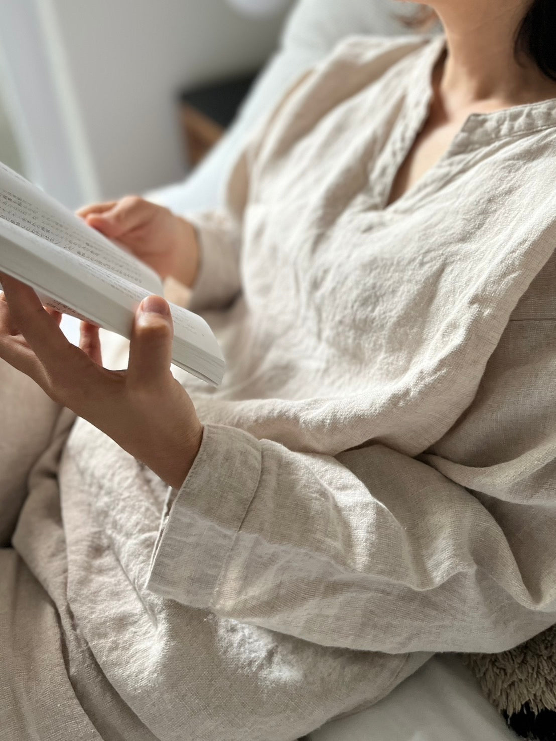 リネンパジャマ（上下セット）