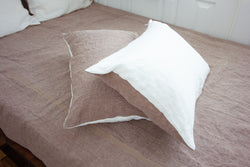 Kakishibu dyed selvedge linen pillow case<p>柿渋染めセルビッチリネンピローケース</p>