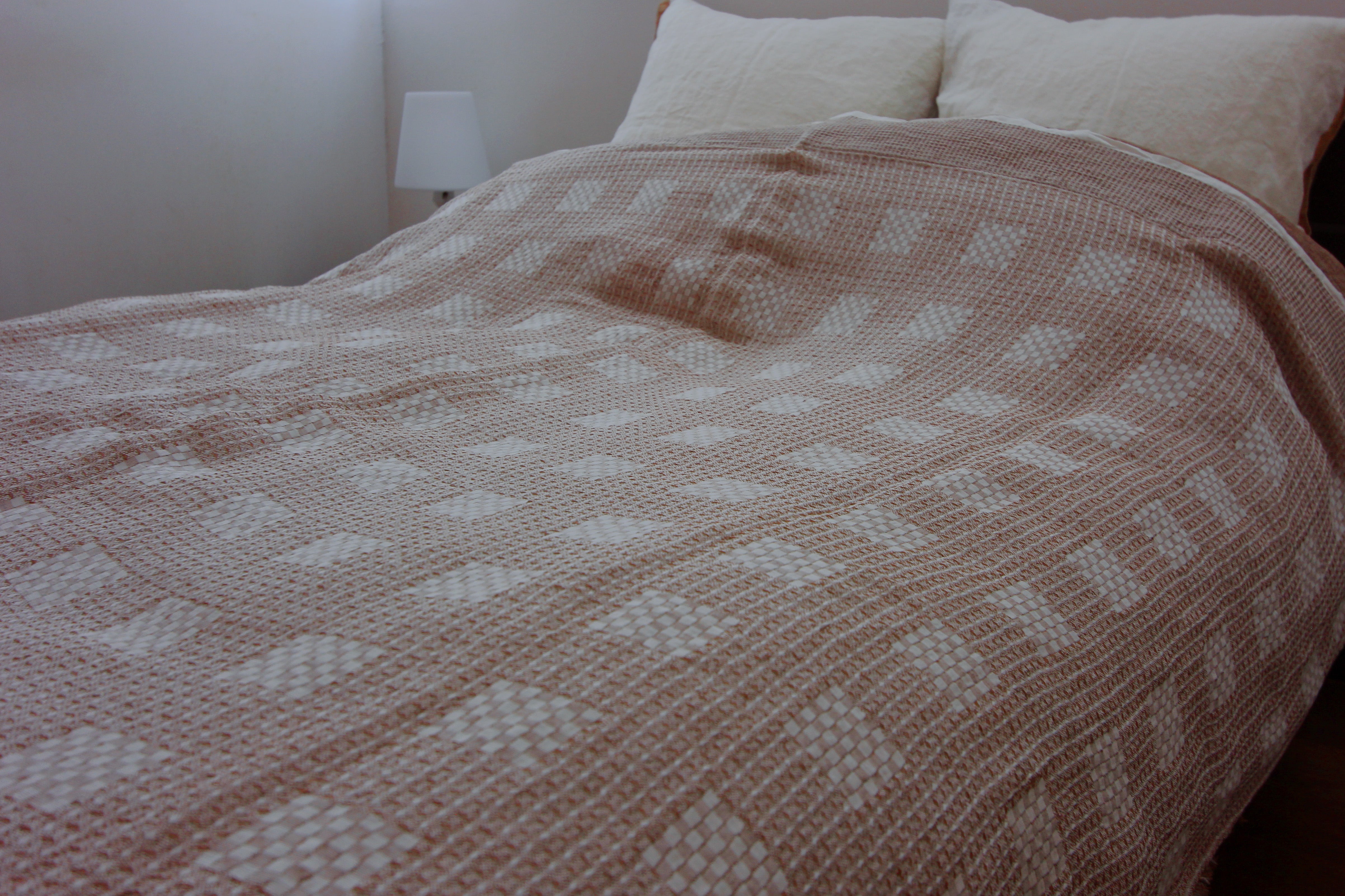 Kakishibu-dyed Linen&Cotton Blanket