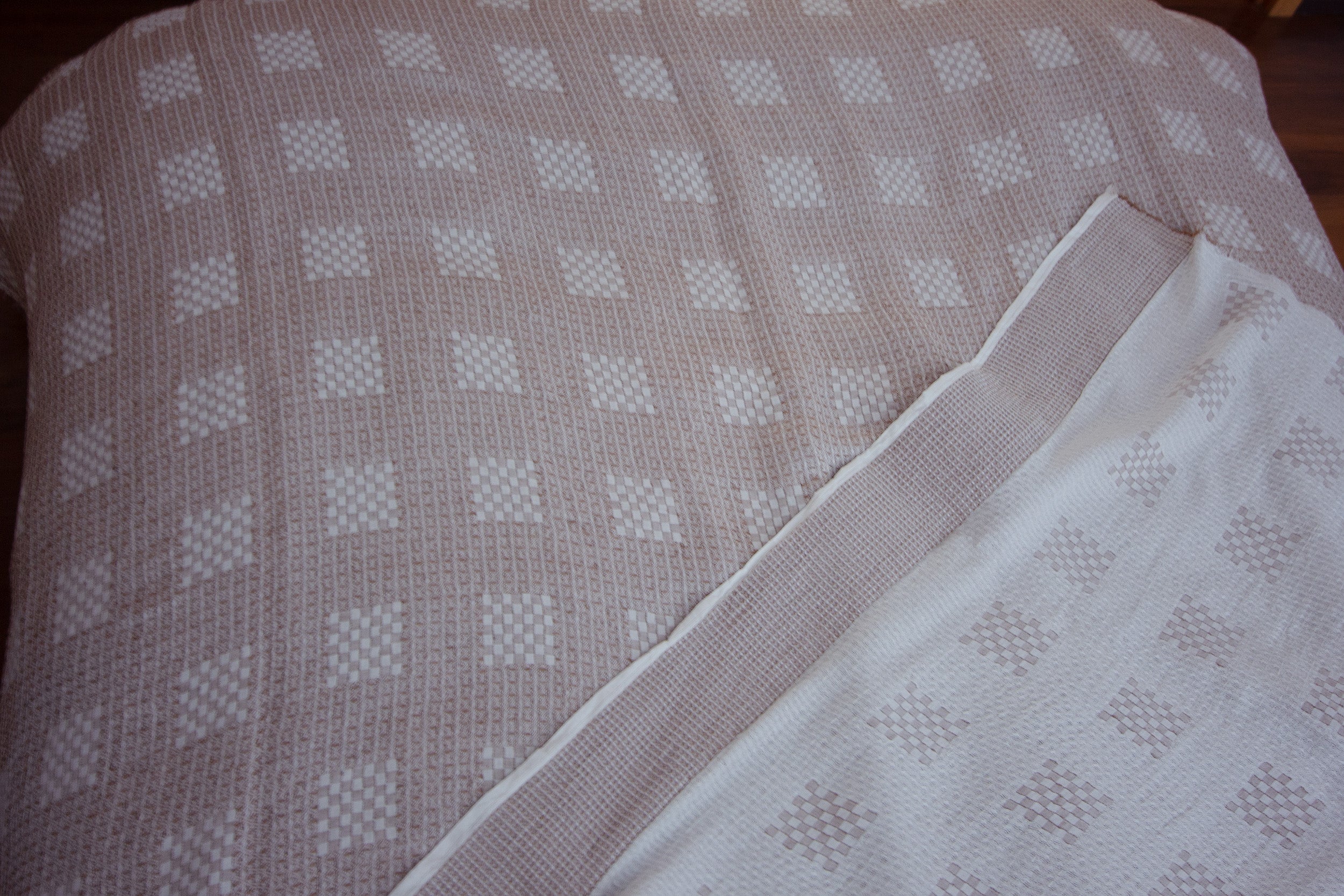 Kakishibu-dyed Linen&Cotton Blanket