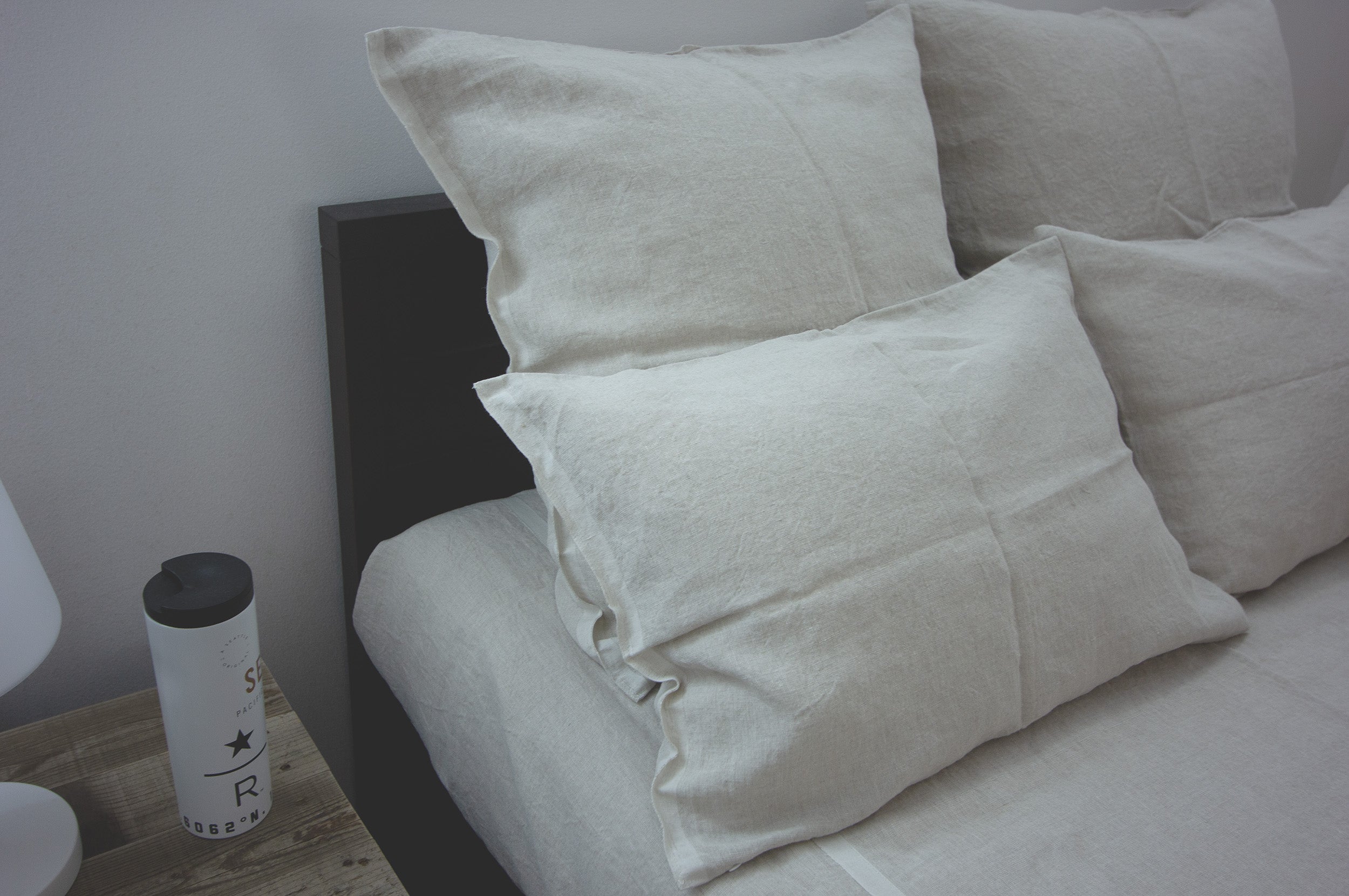 亜麻色セルビッチリネンピローケース