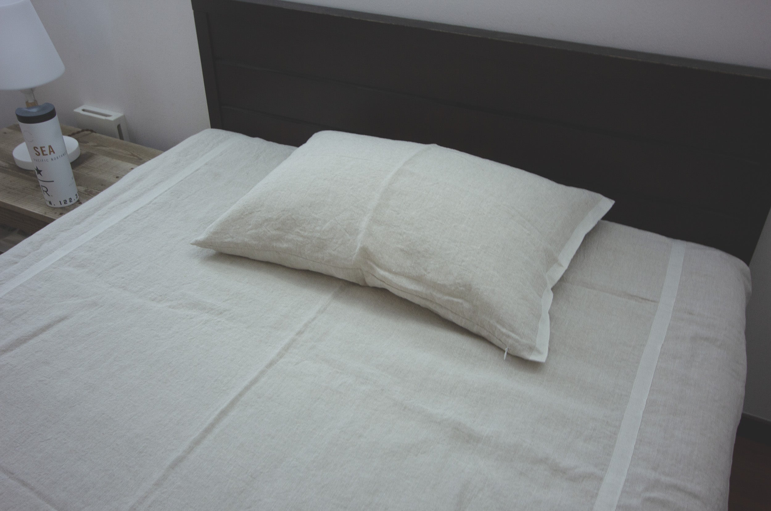 Linen-Gray selvedge linen sheets