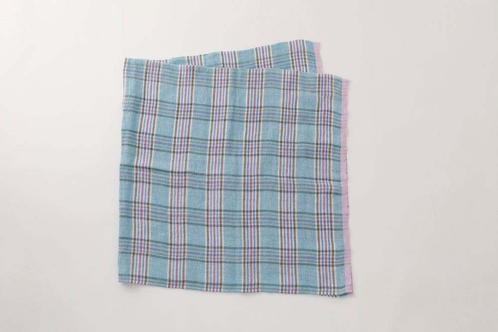Linen Tablecloth_Lavender Check