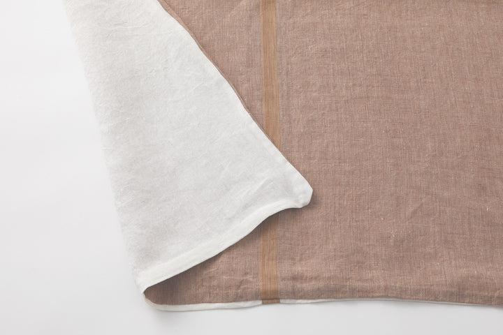 Kakishibu dyed selvedge linen comforter case<p>柿渋染めセルビッチリネンかけ布団カバー</p>