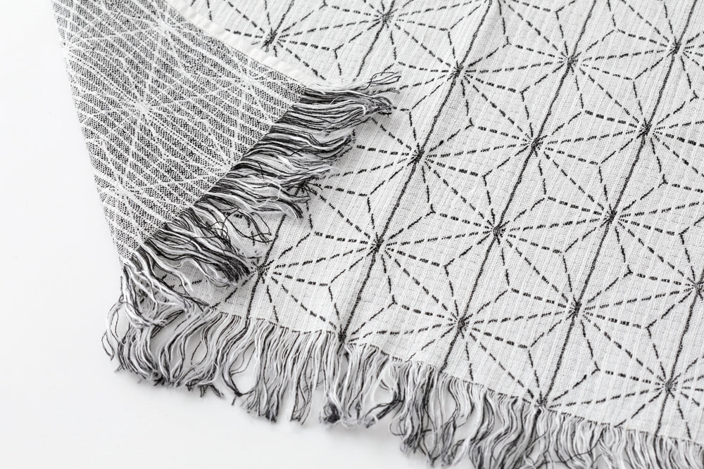 Long Scarf_Hemp Leaf Pattern