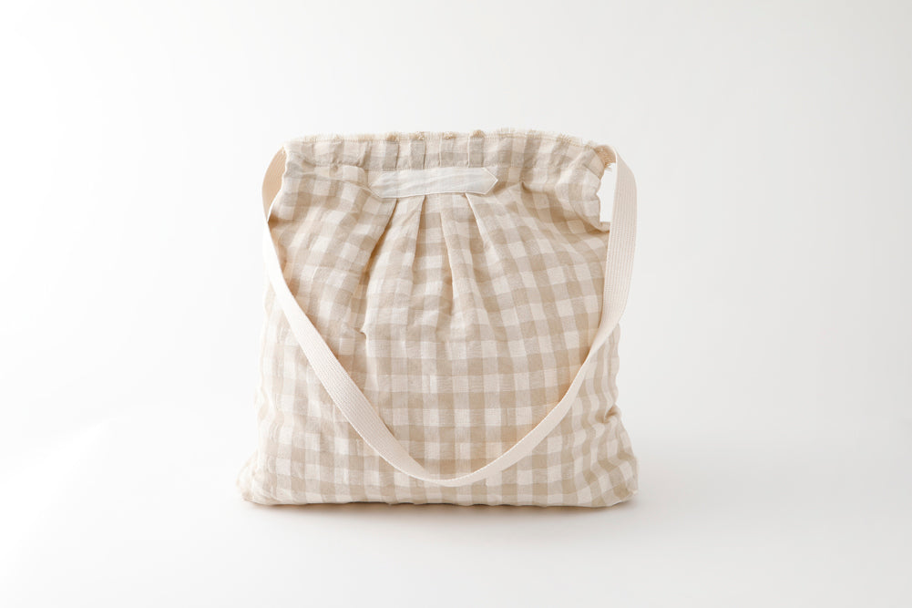 Linen Gingham Bag リネンギンガムバッグ