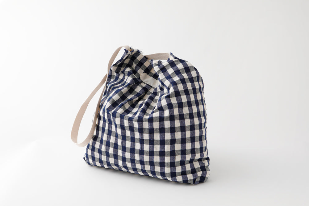 Linen Gingham Bag リネンギンガムバッグ