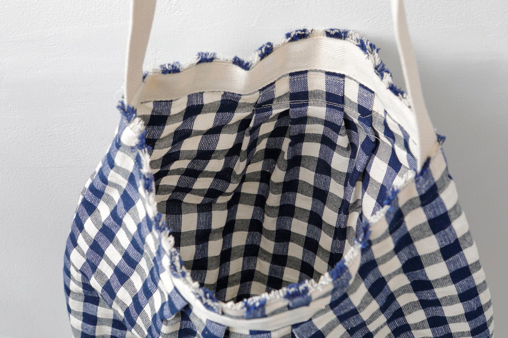Linen Gingham Bag リネンギンガムバッグ