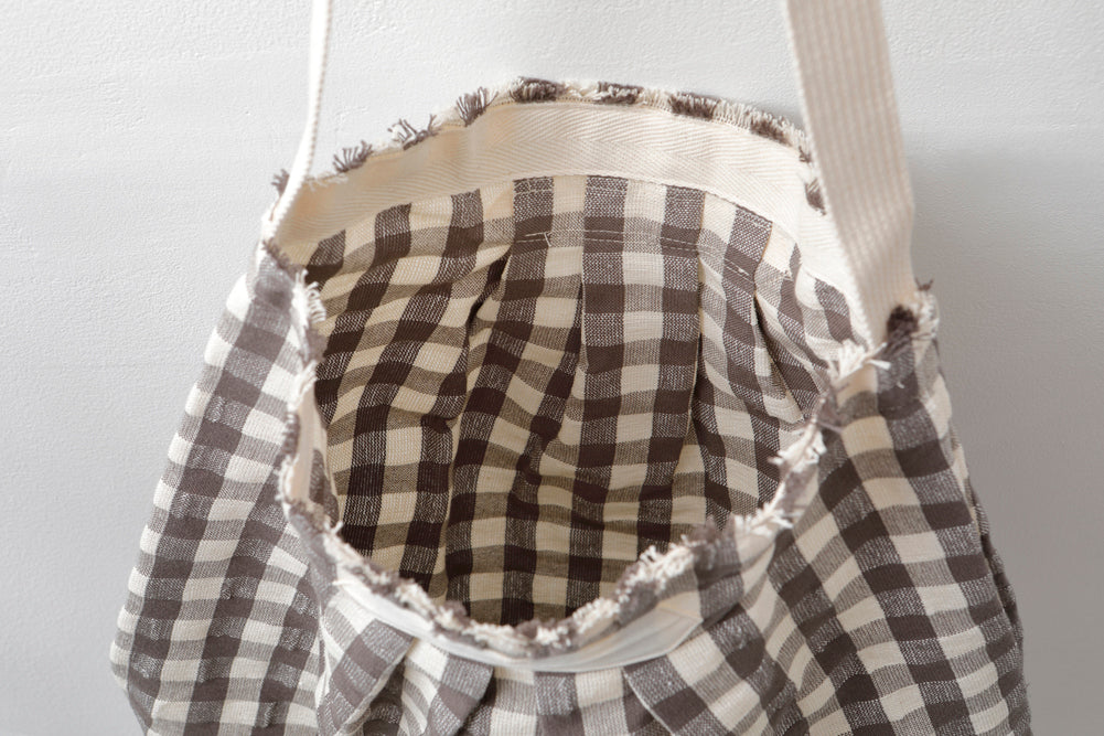Linen Gingham Bag リネンギンガムバッグ