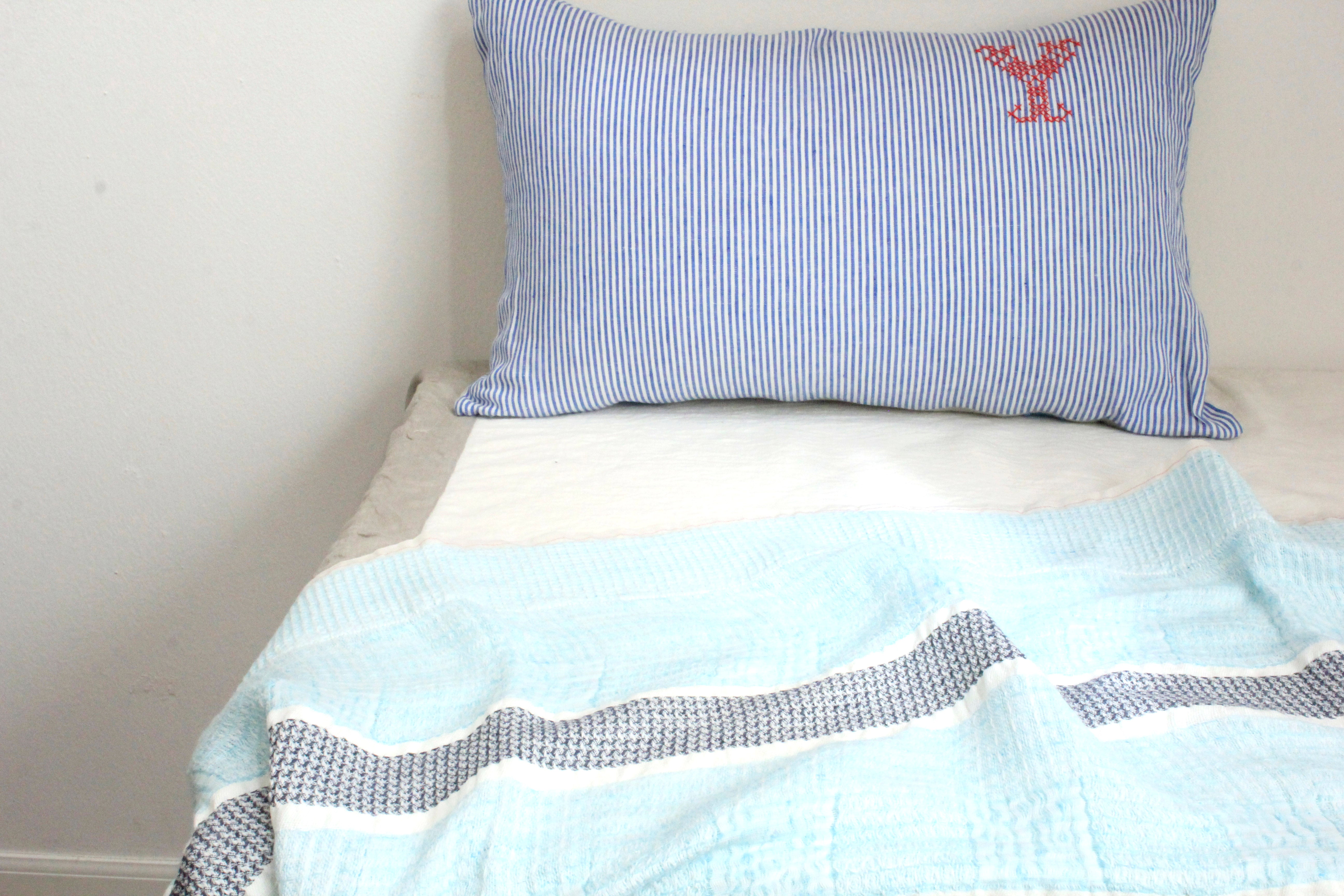 Honeycomb Border Blanket ハニカムボーダーブランケット